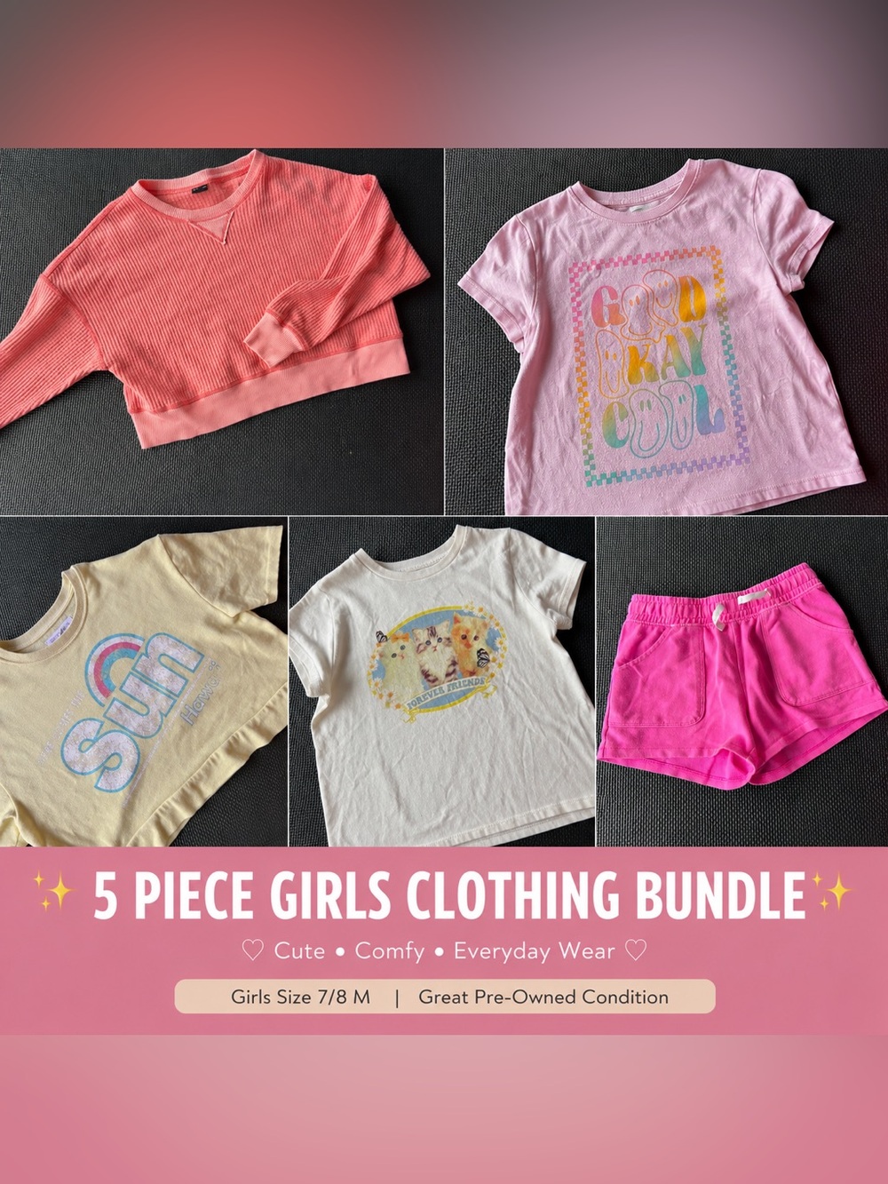 Girls Clothing Bundle Size M 7/8
